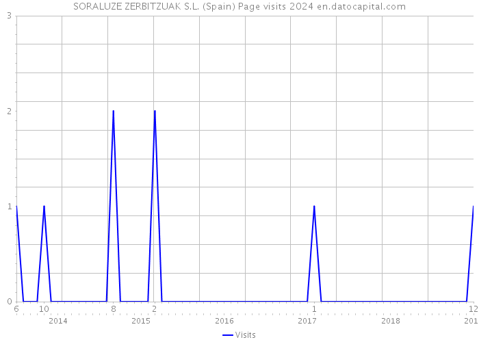 SORALUZE ZERBITZUAK S.L. (Spain) Page visits 2024 