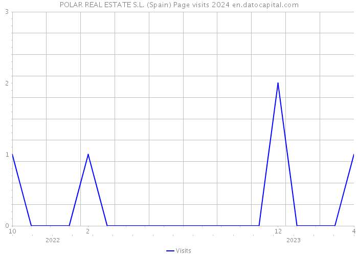 POLAR REAL ESTATE S.L. (Spain) Page visits 2024 