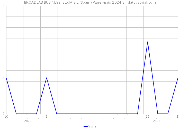 BROADLAB BUSINESS IBERIA S.L (Spain) Page visits 2024 