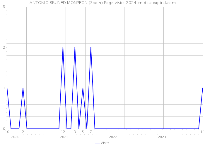 ANTONIO BRUNED MONPEON (Spain) Page visits 2024 