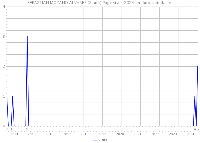 SEBASTIAN MOYANO ALVAREZ (Spain) Page visits 2024 