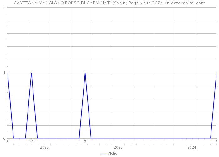 CAYETANA MANGLANO BORSO DI CARMINATI (Spain) Page visits 2024 