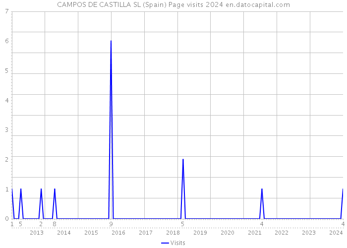 CAMPOS DE CASTILLA SL (Spain) Page visits 2024 