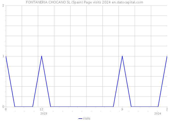 FONTANERIA CHOCANO SL (Spain) Page visits 2024 