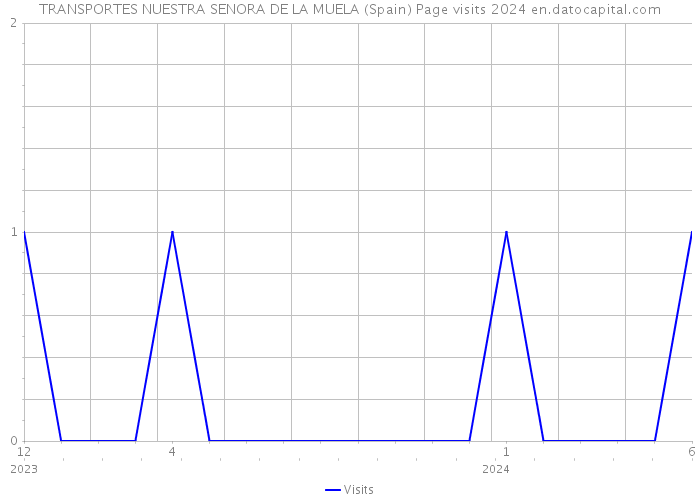 TRANSPORTES NUESTRA SENORA DE LA MUELA (Spain) Page visits 2024 
