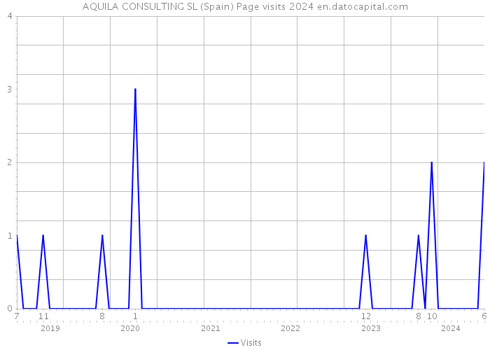 AQUILA CONSULTING SL (Spain) Page visits 2024 