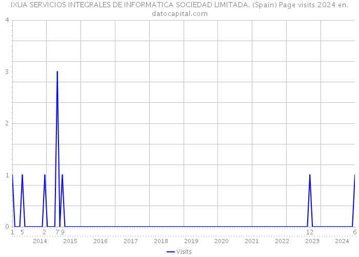 IXUA SERVICIOS INTEGRALES DE INFORMATICA SOCIEDAD LIMITADA. (Spain) Page visits 2024 