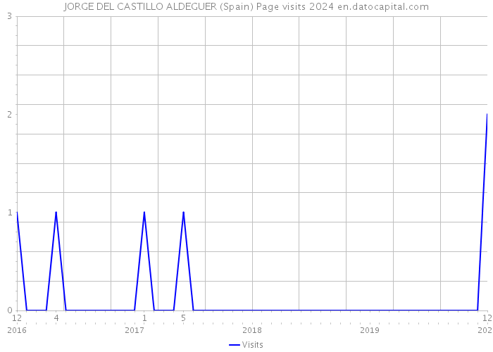 JORGE DEL CASTILLO ALDEGUER (Spain) Page visits 2024 