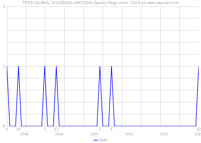 TESIS GLOBAL, SOCIEDAD LIMITADA (Spain) Page visits 2024 