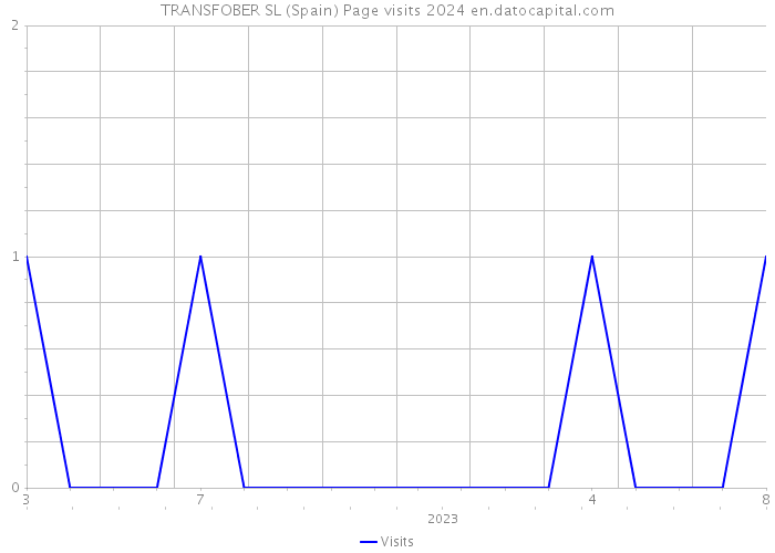 TRANSFOBER SL (Spain) Page visits 2024 