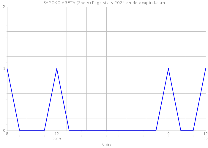 SAYOKO ARETA (Spain) Page visits 2024 