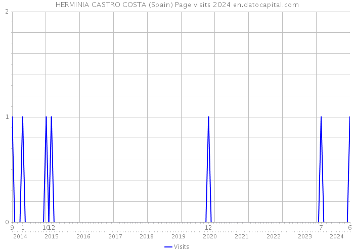 HERMINIA CASTRO COSTA (Spain) Page visits 2024 