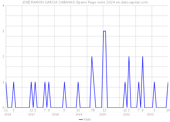 JOSE RAMON GARCIA CABANAS (Spain) Page visits 2024 