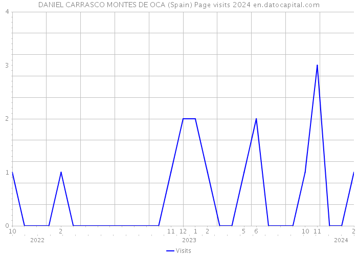 DANIEL CARRASCO MONTES DE OCA (Spain) Page visits 2024 