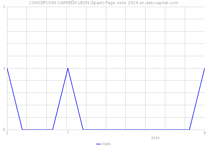 CONCEPCION CARREÑO LEON (Spain) Page visits 2024 