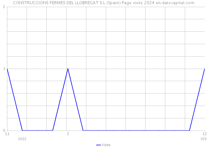 CONSTRUCCIONS FERMES DEL LLOBREGAT S.L (Spain) Page visits 2024 