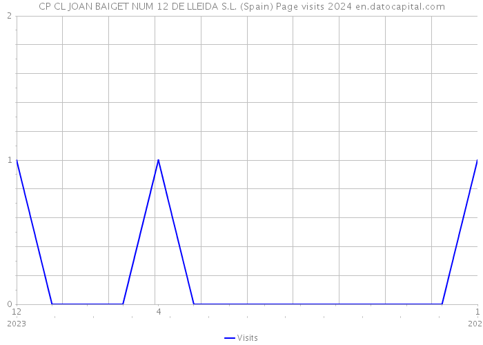 CP CL JOAN BAIGET NUM 12 DE LLEIDA S.L. (Spain) Page visits 2024 