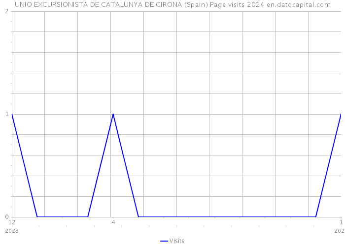 UNIO EXCURSIONISTA DE CATALUNYA DE GIRONA (Spain) Page visits 2024 