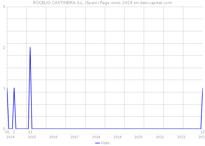ROGELIO CASTINEIRA S.L. (Spain) Page visits 2024 