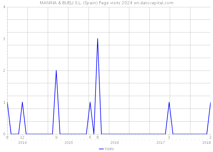 MANINA & BUELI S.L. (Spain) Page visits 2024 