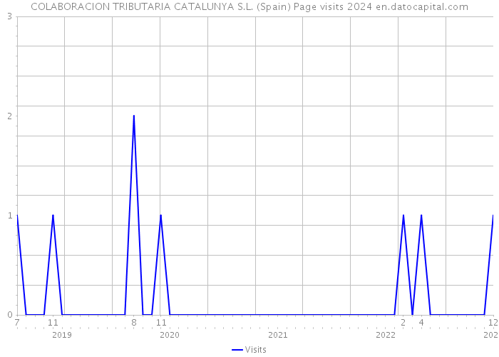 COLABORACION TRIBUTARIA CATALUNYA S.L. (Spain) Page visits 2024 