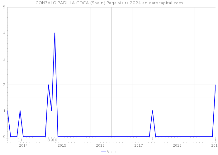 GONZALO PADILLA COCA (Spain) Page visits 2024 