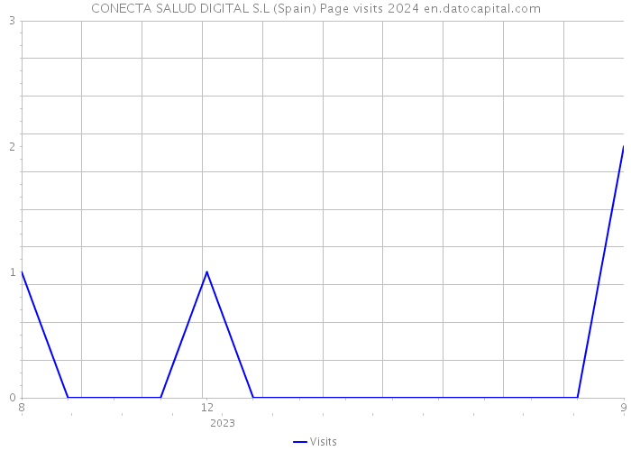 CONECTA SALUD DIGITAL S.L (Spain) Page visits 2024 