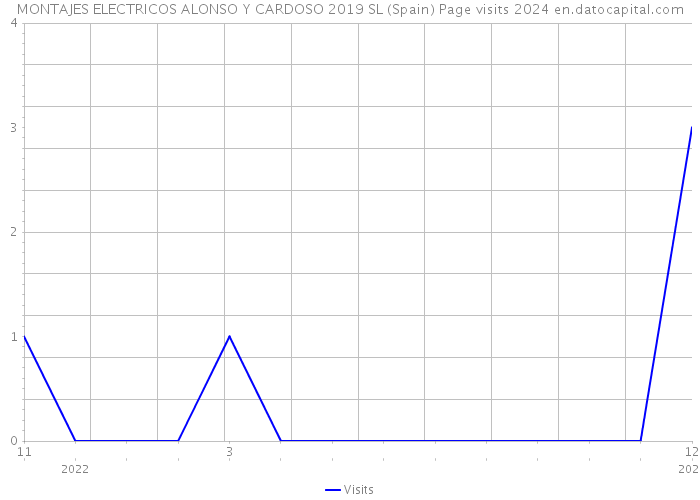 MONTAJES ELECTRICOS ALONSO Y CARDOSO 2019 SL (Spain) Page visits 2024 