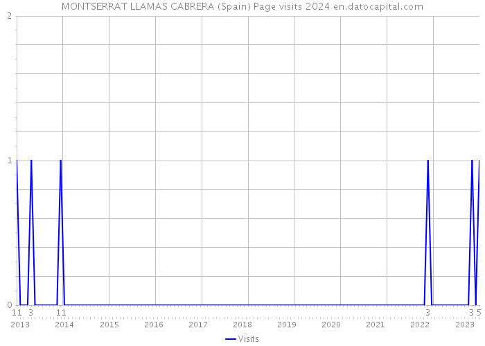 MONTSERRAT LLAMAS CABRERA (Spain) Page visits 2024 