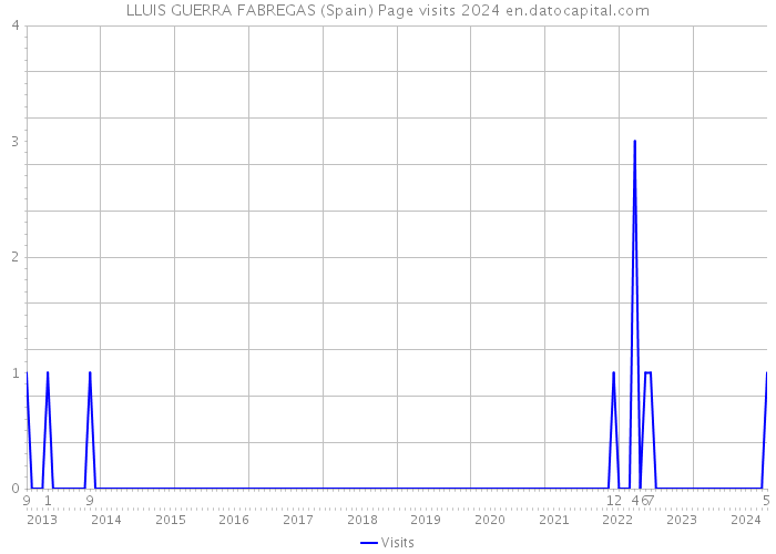 LLUIS GUERRA FABREGAS (Spain) Page visits 2024 