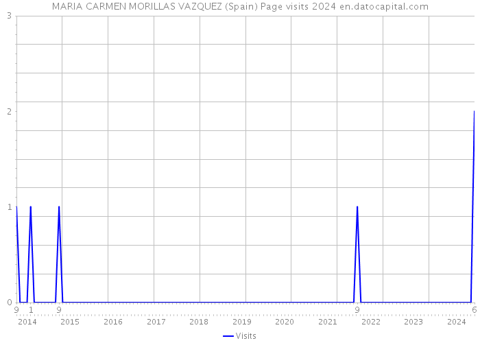 MARIA CARMEN MORILLAS VAZQUEZ (Spain) Page visits 2024 