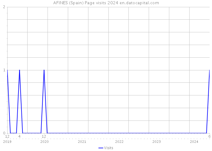 AFINES (Spain) Page visits 2024 