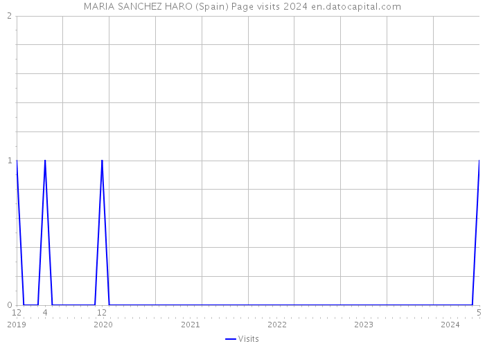 MARIA SANCHEZ HARO (Spain) Page visits 2024 