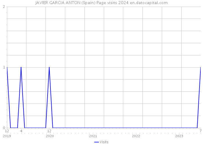 JAVIER GARCIA ANTON (Spain) Page visits 2024 