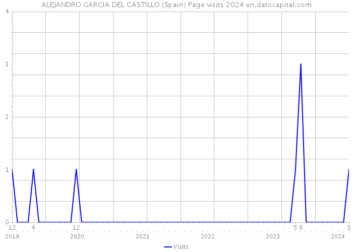ALEJANDRO GARCIA DEL CASTILLO (Spain) Page visits 2024 
