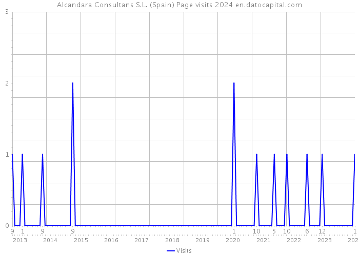 Alcandara Consultans S.L. (Spain) Page visits 2024 
