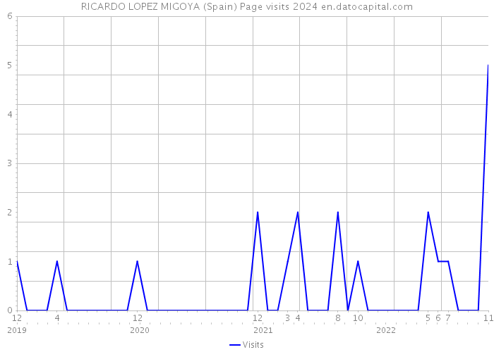 RICARDO LOPEZ MIGOYA (Spain) Page visits 2024 
