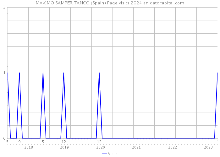 MAXIMO SAMPER TANCO (Spain) Page visits 2024 