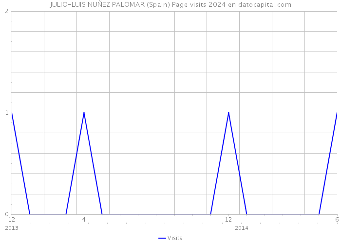 JULIO-LUIS NUÑEZ PALOMAR (Spain) Page visits 2024 