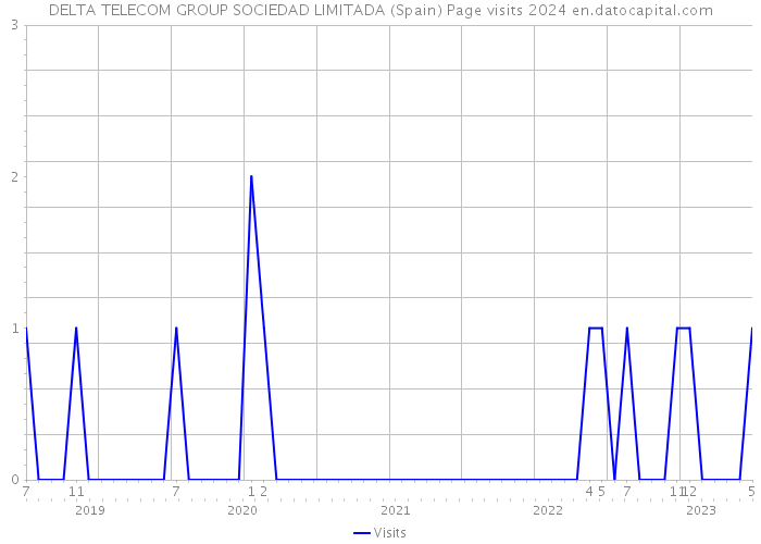 DELTA TELECOM GROUP SOCIEDAD LIMITADA (Spain) Page visits 2024 