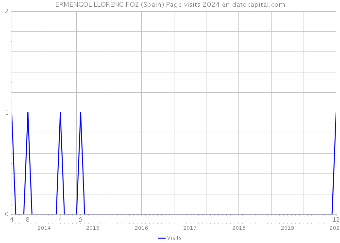 ERMENGOL LLORENC FOZ (Spain) Page visits 2024 