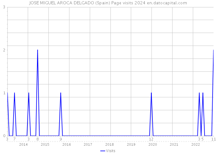 JOSE MIGUEL AROCA DELGADO (Spain) Page visits 2024 