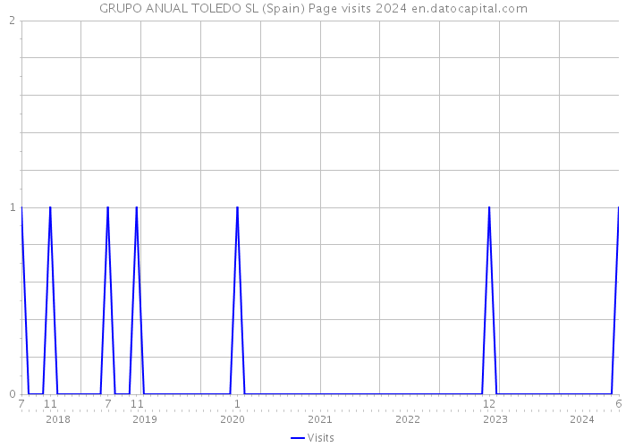 GRUPO ANUAL TOLEDO SL (Spain) Page visits 2024 