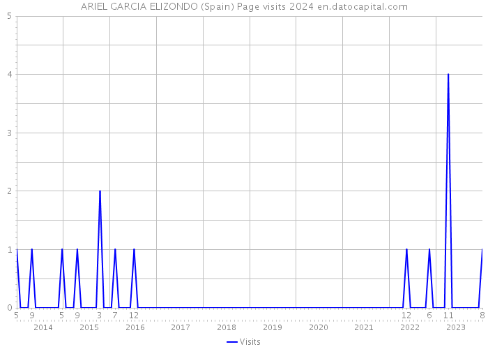 ARIEL GARCIA ELIZONDO (Spain) Page visits 2024 