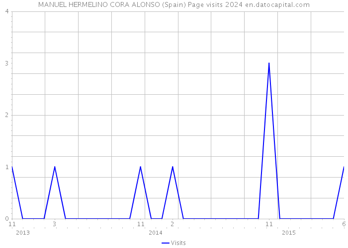 MANUEL HERMELINO CORA ALONSO (Spain) Page visits 2024 