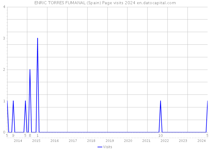 ENRIC TORRES FUMANAL (Spain) Page visits 2024 