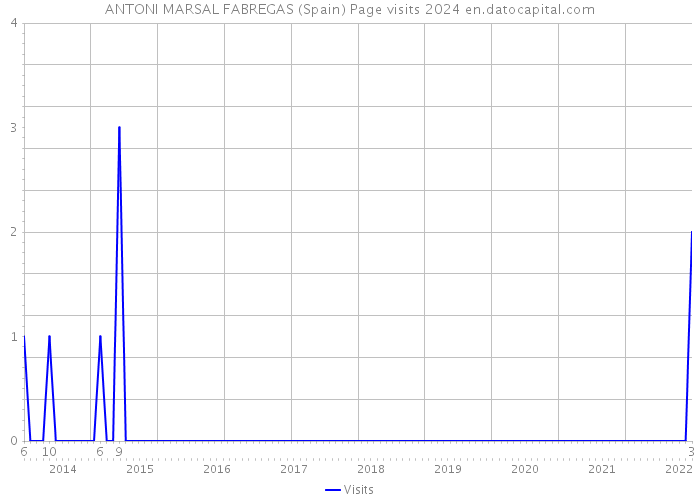 ANTONI MARSAL FABREGAS (Spain) Page visits 2024 