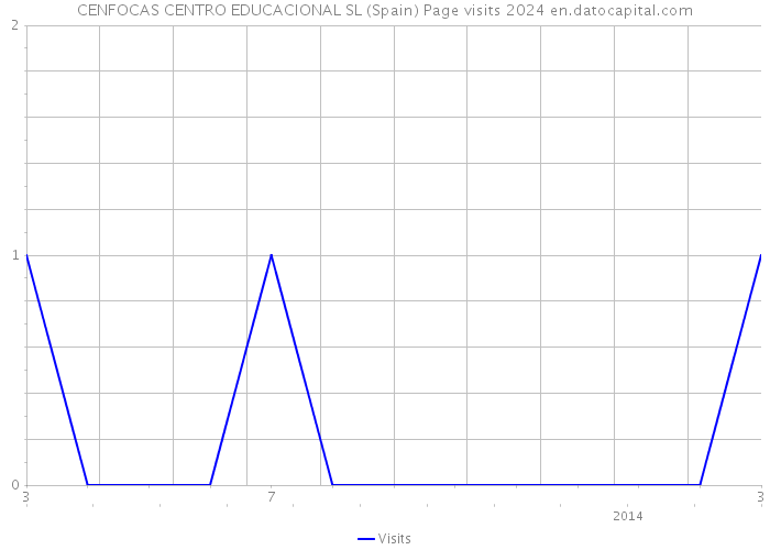 CENFOCAS CENTRO EDUCACIONAL SL (Spain) Page visits 2024 