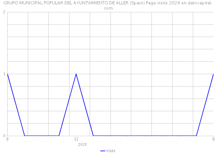 GRUPO MUNICIPAL POPULAR DEL AYUNTAMIENTO DE ALLER (Spain) Page visits 2024 