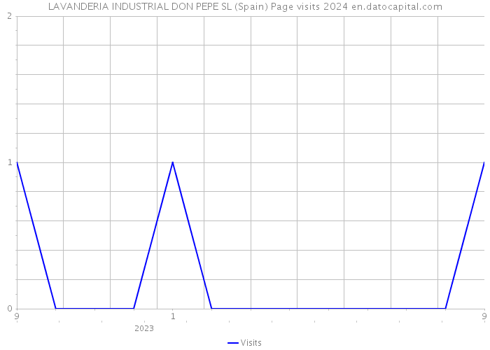 LAVANDERIA INDUSTRIAL DON PEPE SL (Spain) Page visits 2024 